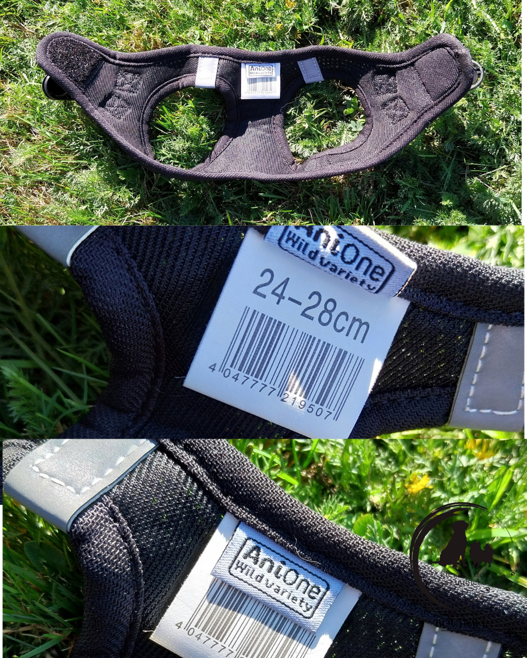 Harnais en mesh noir 24-28 cm AniOne
