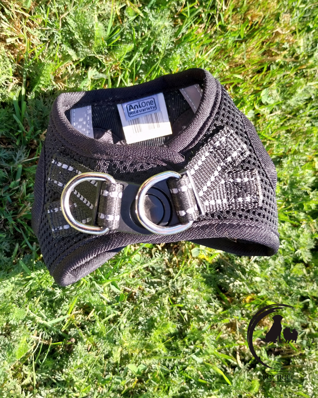 Harnais en mesh noir 24-28 cm AniOne